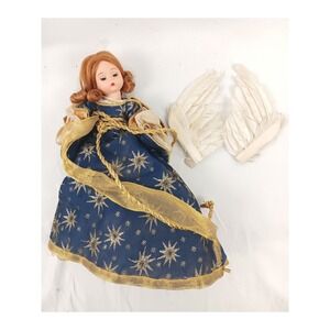 Madame Alexander Angel and Creche Doll Blue Star Dress Gold Wings Collectible